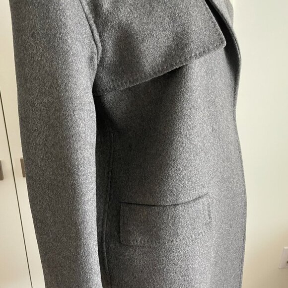 Ports Classic Double Breasted Wool & Cashmere Peacoat Charcoal Grey Sz 4 NWOT - Picture 5 of 12